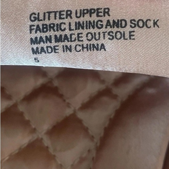 Birdies Starling Flat Loafers Disco Ball Glitter Rose Gold Pink Slip On Size 5 - Picture 3 of 7